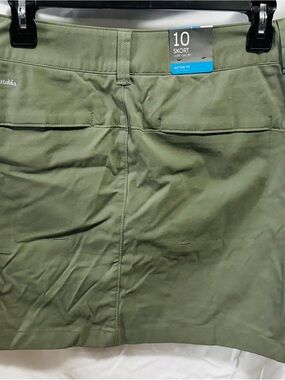 Columbia Olive Green Skort stretch pockets Omni SPF pickleball golf tennis